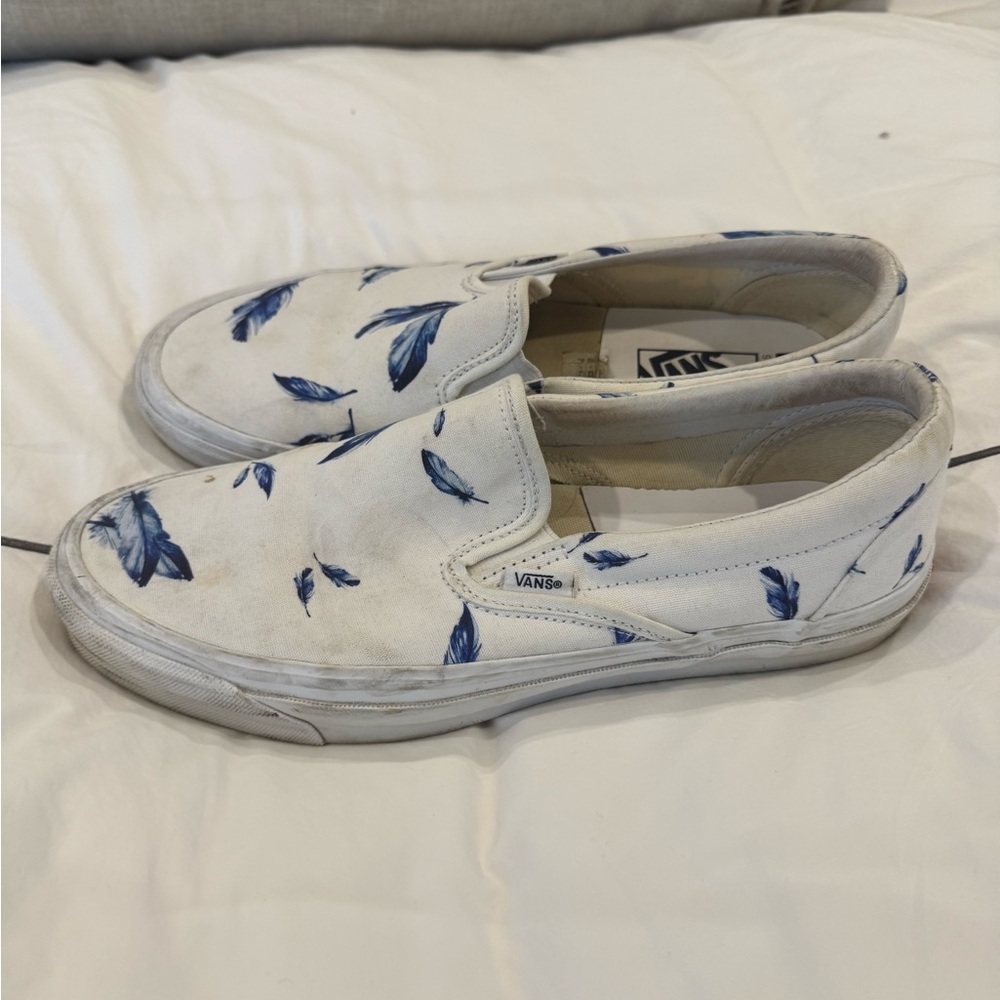 Kith White and Blue Feather Sneakers